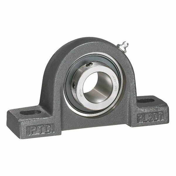 Iptci Pillow Block Ball Bearing Mounted Unit, 2 in Bore, Set Screw Locking, 2 Triple Lip Seals UCPL210-32L3